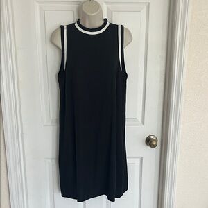 Gianni Bini Black Mini Dress with White Accents